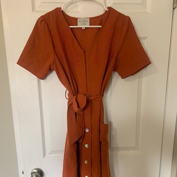 Hayden Los Angeles Rust Dress - Picture 1 of 5